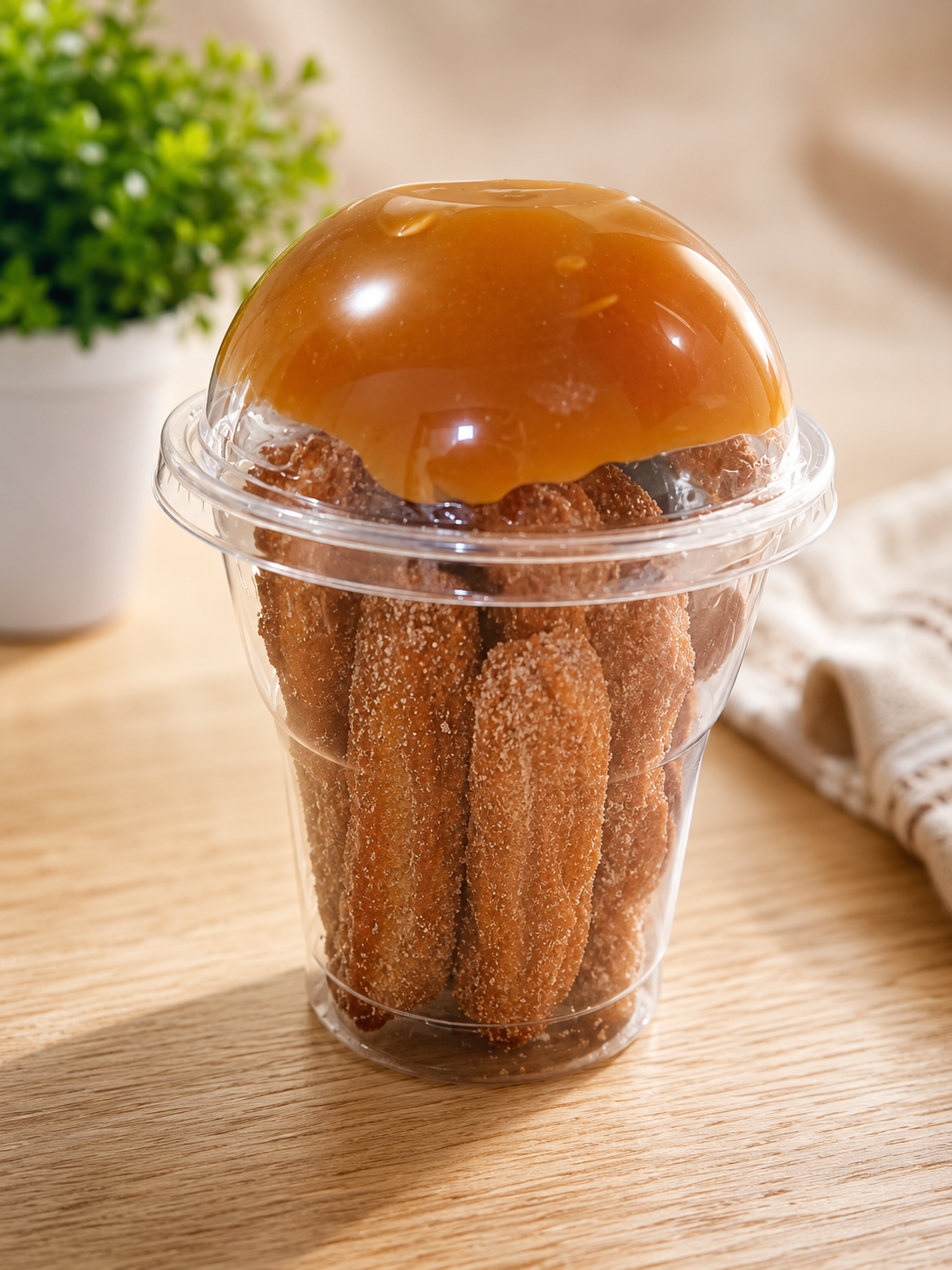Churros no pote
