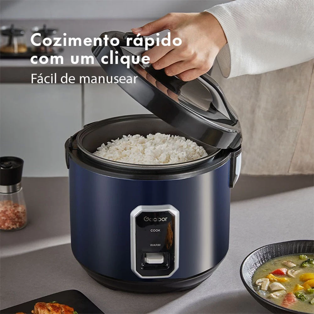 Gaabor Panela de Arroz Multi Cooker 2,2L 700W 6 Xícaras Azul Marinus RC-50M01A