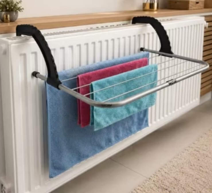 Varal Portátil Para Apartamento Secador De Roupas Prático e Retrátil Para Janela e Parede