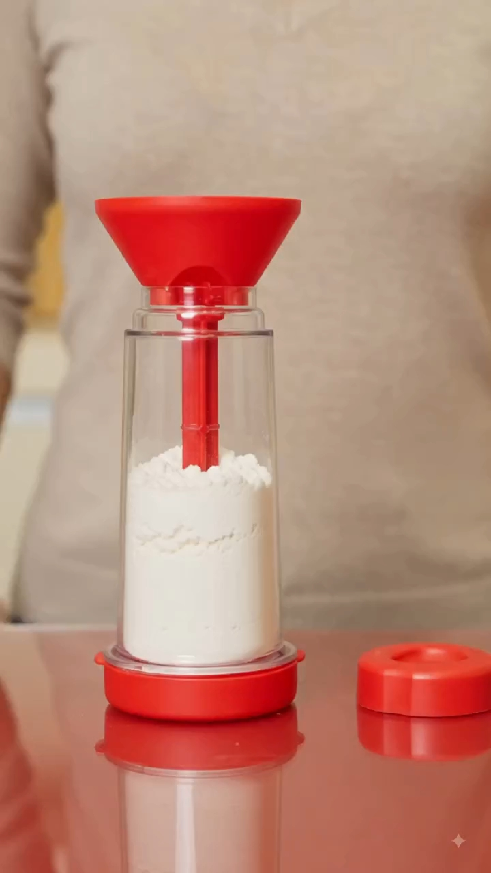 Tapioqueira Peneira Polvilhador Armazena Tapioca Beiju Farinha Cozinha Utensilio Cores Aleatorias