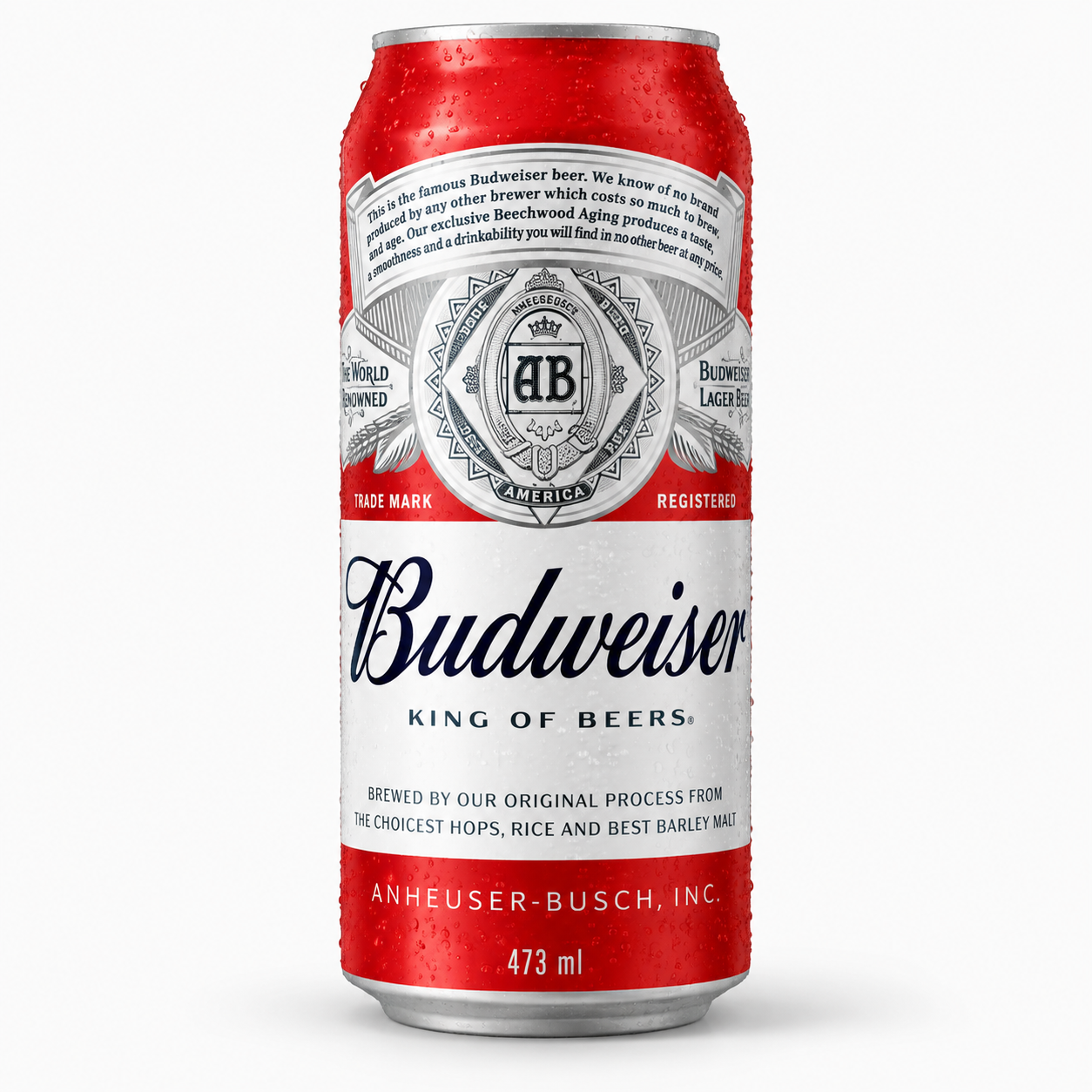 Cerveja Budweiser latão