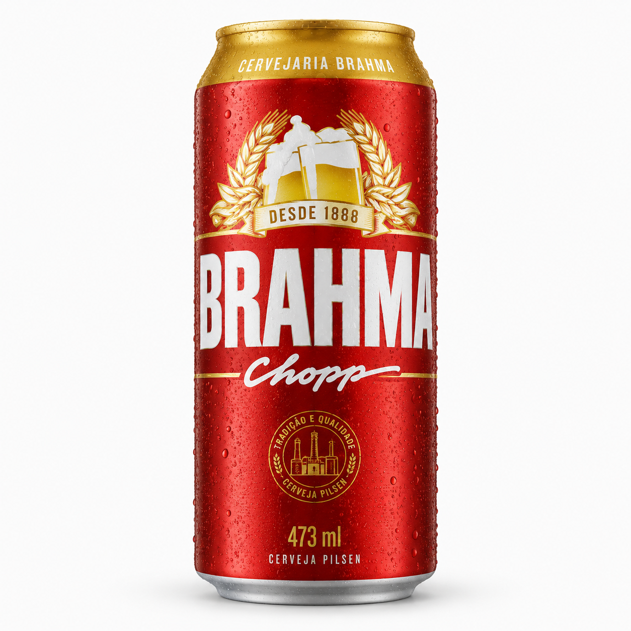 Cerveja Brahma latão